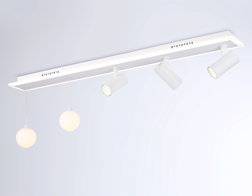 FL66201/1+5 WH белый 67W 3000K-6400K+G9/2 1000*100*400 (ПДУ ИК) FL66201/1+5 WH белый 67W 3000K-6400K+G9/2 1000*100*400 (ПДУ ИК)