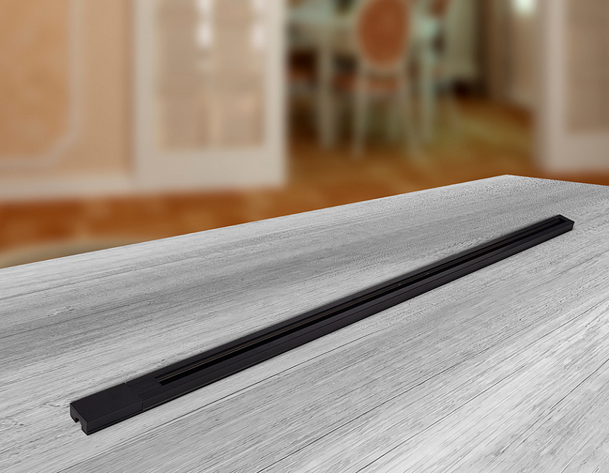 GL7002 BK черный трековый шинопровод однофазный 1 м