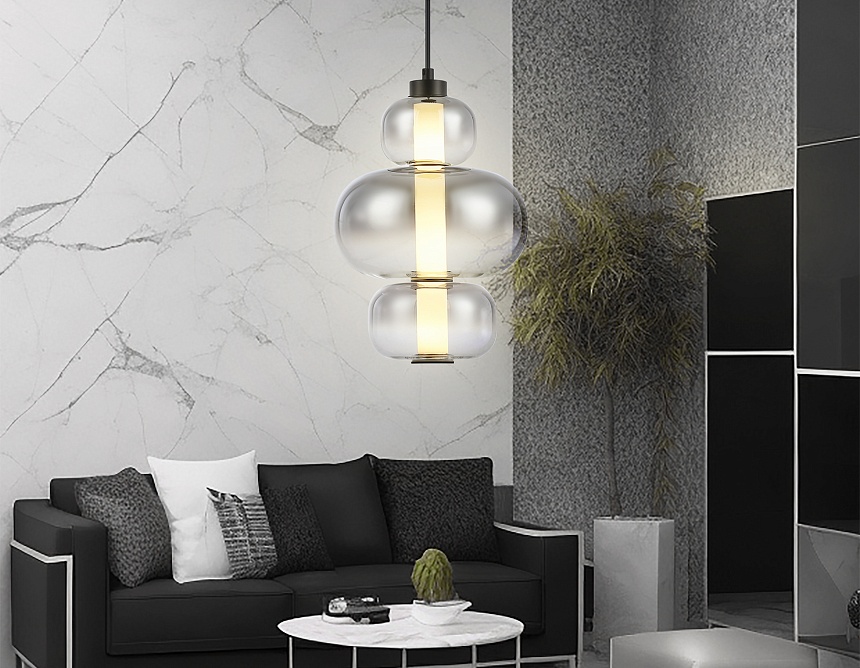 LH11057 BK/SM черный/дымчатый 18W 3000K D230*350