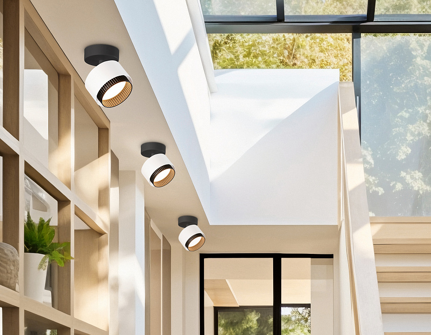 TN71279 WH/BK белый/черный GX53 max 12W D95*137