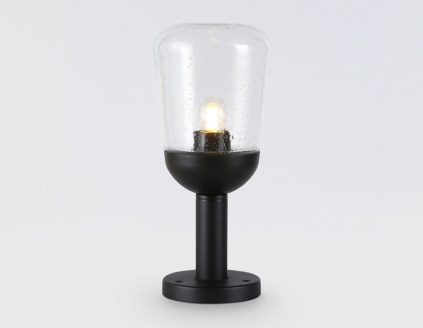 ST2085 BK/CL черный/прозрачный IP54 E27 max 40W D150*350 ST2085 BK/CL черный/прозрачный IP54 E27 max 40W D150*350