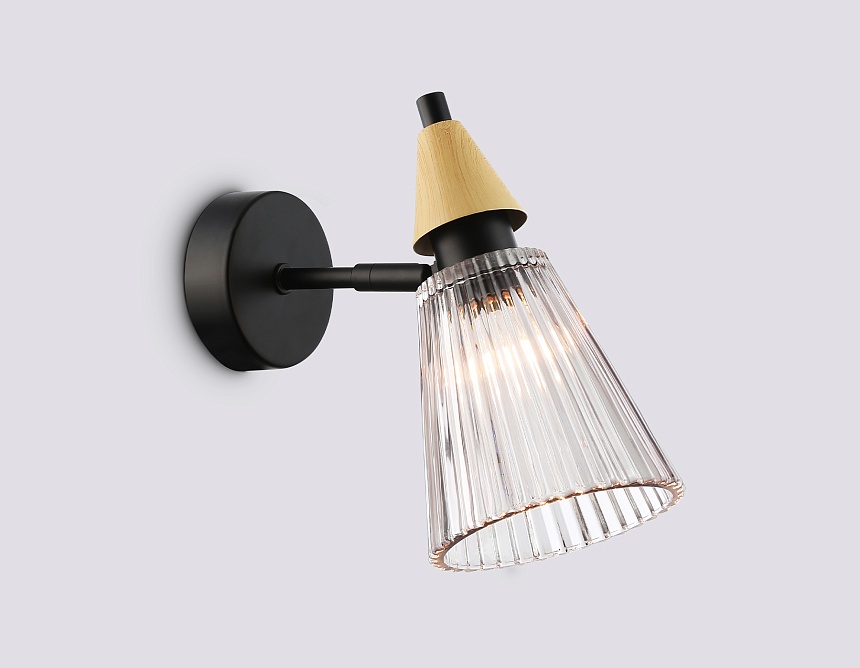 LH58118 BK/LW/SM черный/светлое дерево/дымчатый E14 max 40W 180*110*200 LH58118 BK/LW/SM черный/светлое дерево/дымчатый E14 max 40W 180*110*200