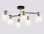 TR303325/6 BK/GD черный/золото E27/6 max 60W D680*270