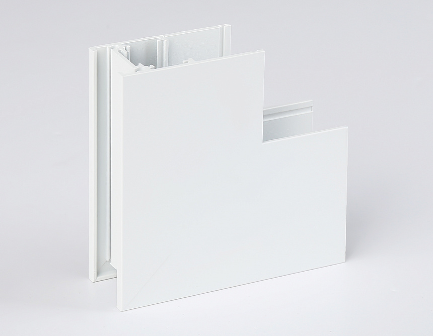 GL3377 WH белый коннектор угловой внутренний для накладного шинопровода 85*85*H26.9