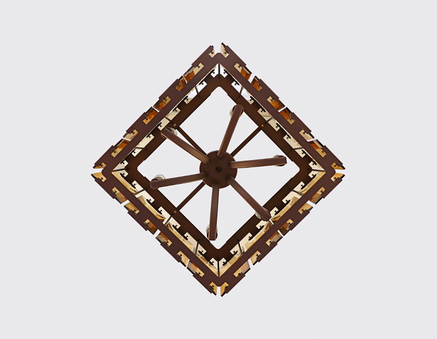 TR5150 CF/TI кофе/янтарь E14/6 max 40W 500*500*1000