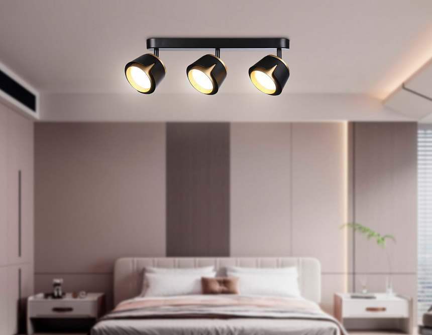 TN71237/3 BK/GD черный/золото GX53/3 380*100*147