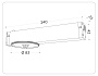 A2542 BK черный крепеж трековый для корпуса DIY D85mm 232*83*55