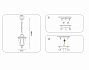 ST2031 GD/BK/CL золото/черный/прозрачный IP54 E27 max 40W D150*780