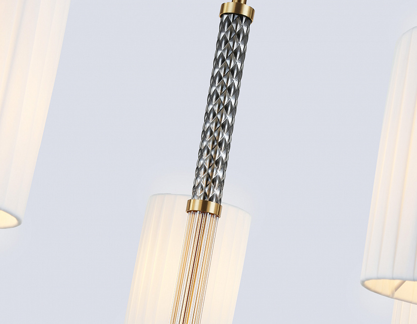 LH71503/7 BS/FR латунь/белый матовый E14*7 max 40W D840*640