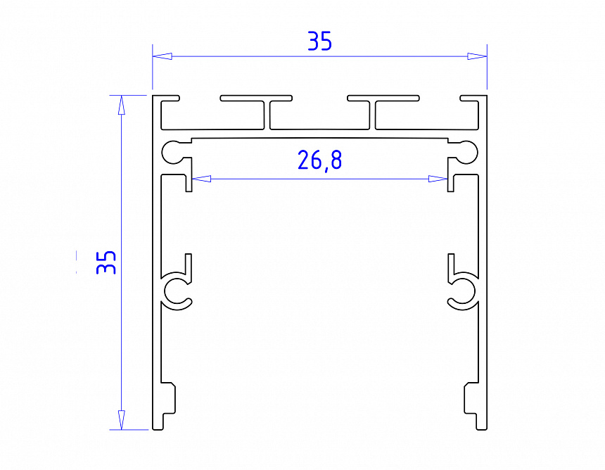 GP2550WH белый 2000*35*35