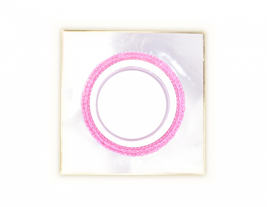 TN356 CH/PI хром/розовый GU5.3+3W (LED COLD) 95*95*45