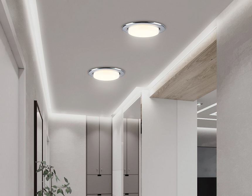 G10102 CH хром GX53 max 12W D106*38 (кратность 10 шт.)