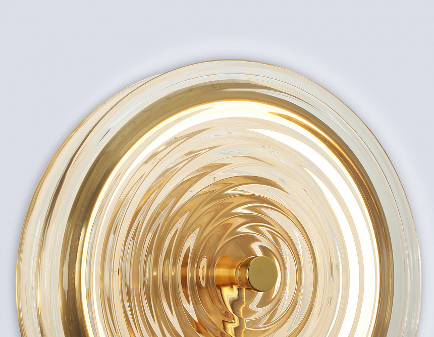 LH31112 BS/CL латунь/прозрачный 9W 3000K D250*90