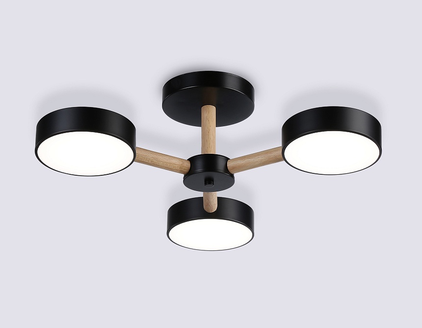 FL4823/3 BK черный 3000K-6400K 40W D580*160 (ПДУ ИК)