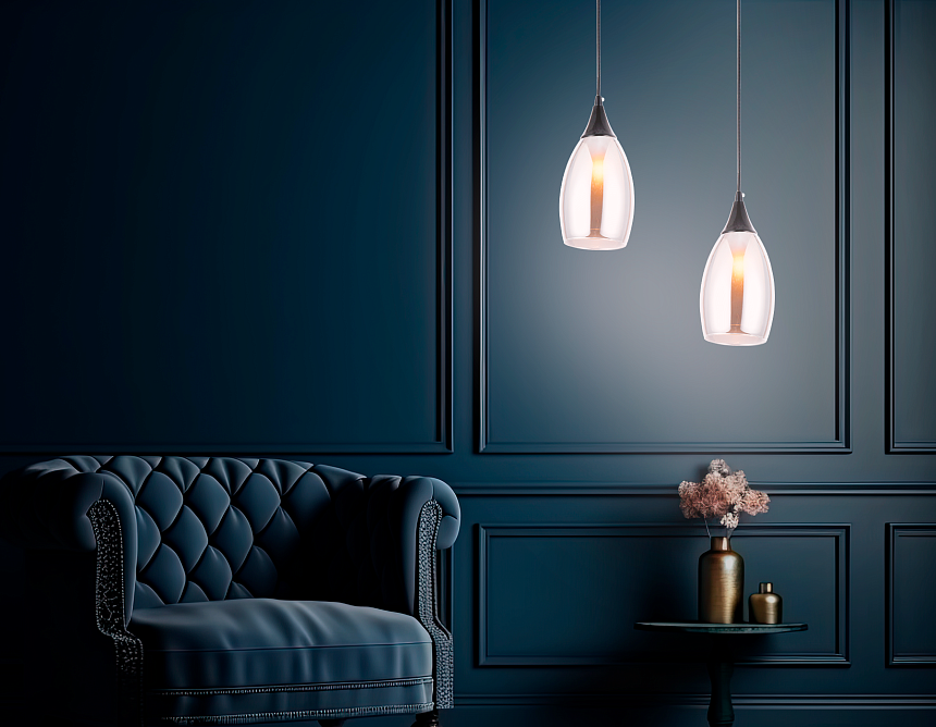 TR3544 BK/SM черный/дымчатый E14 max 40W D130*1000