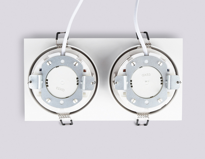 TN52343/2 SWH/GWH белый песок/белый глянец GX53 max 12W 220*115*25