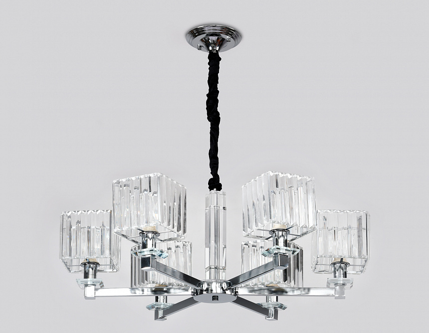 TR4522/6 CH/CL хром/прозрачный E14/6 max 40W D710*660