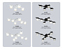FL51662/6 WH/CL белый/прозрачный GX53/6 747*400*105