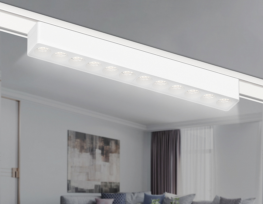 GV1407 WH белый IP20 12W 4200K 48V 24° 230*26*24