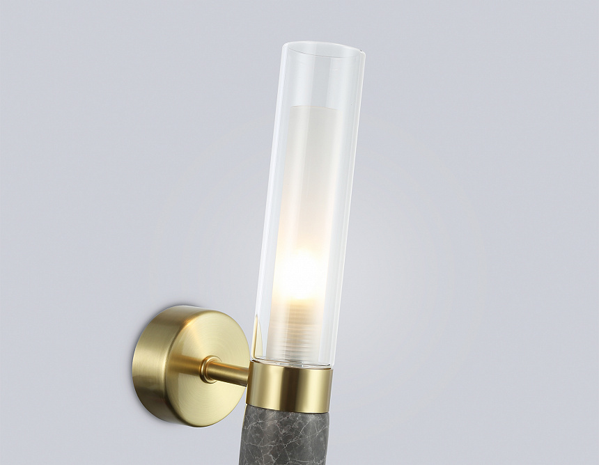 LH53357 GD/CL/WH золото/прозрачный/белый G9 max 40W 100*60*250