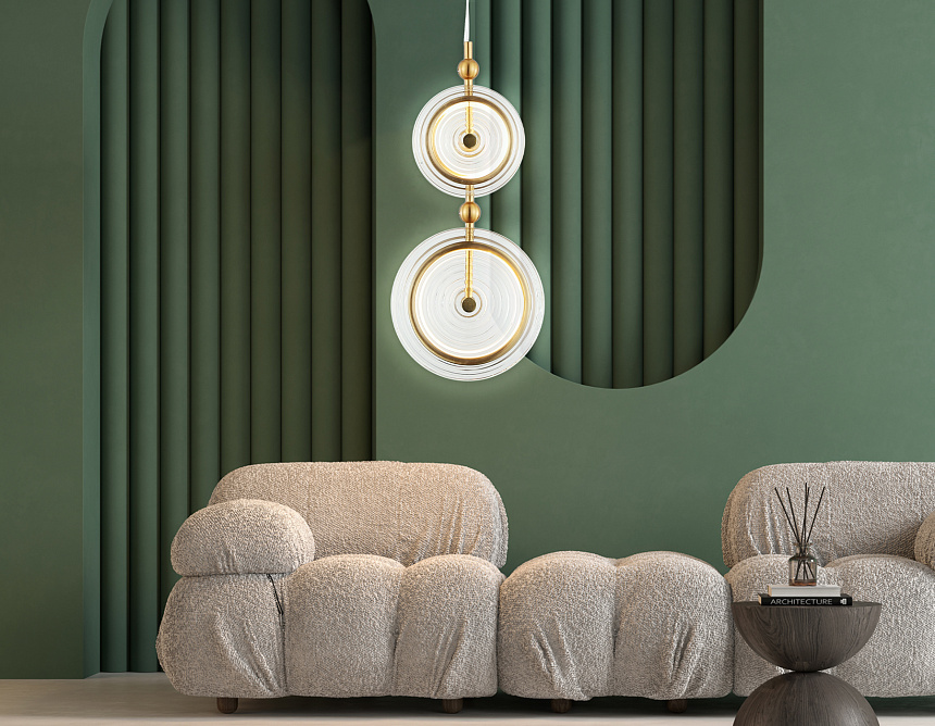 LH31127/2 BS/CL латунь/прозрачный 15W 3000K 200*60*2000