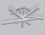 FA8903 WH/CH белый/хром 132W 3000-6400K 620*590*150 (ПДУ РАДИО 2.4G)