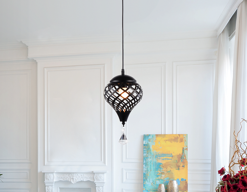 TR8442 BK черный E27 max 40W D170*800