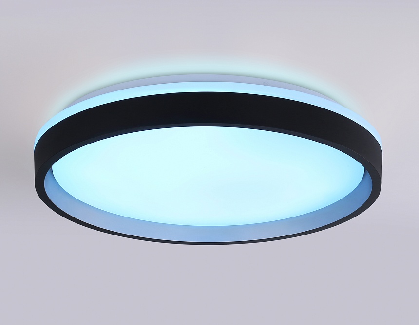 FZ610 BK/GD черный/золото IP20 66W 3000K-6500K+RGB D490*85 (ПДУ ИК)