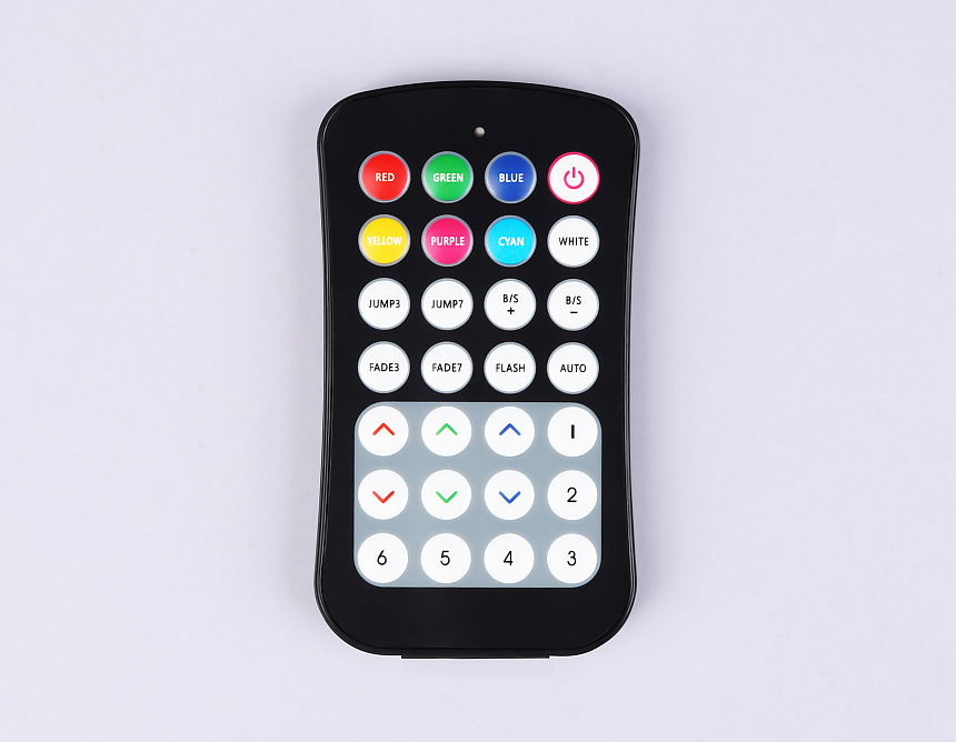 GS11351 контроллер RGB 24A 12V 288W/ 24V 576W (ПДУ Радио 2.4G CR2025)