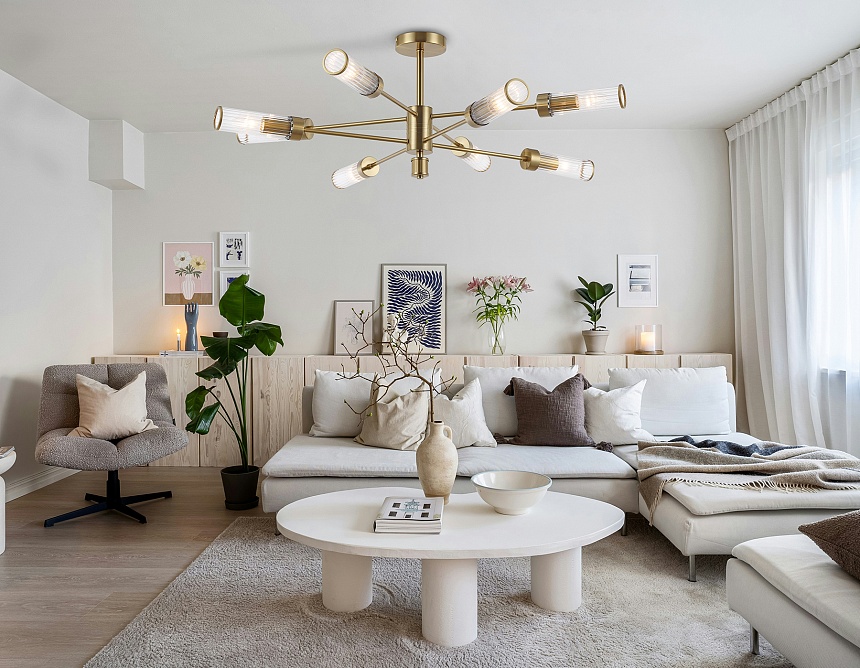 LH55162/8 BS/CL латунь/прозрачный E14/8 max 40W D930*330 LH55162/8 BS/CL латунь/прозрачный E14/8 max 40W D930*330