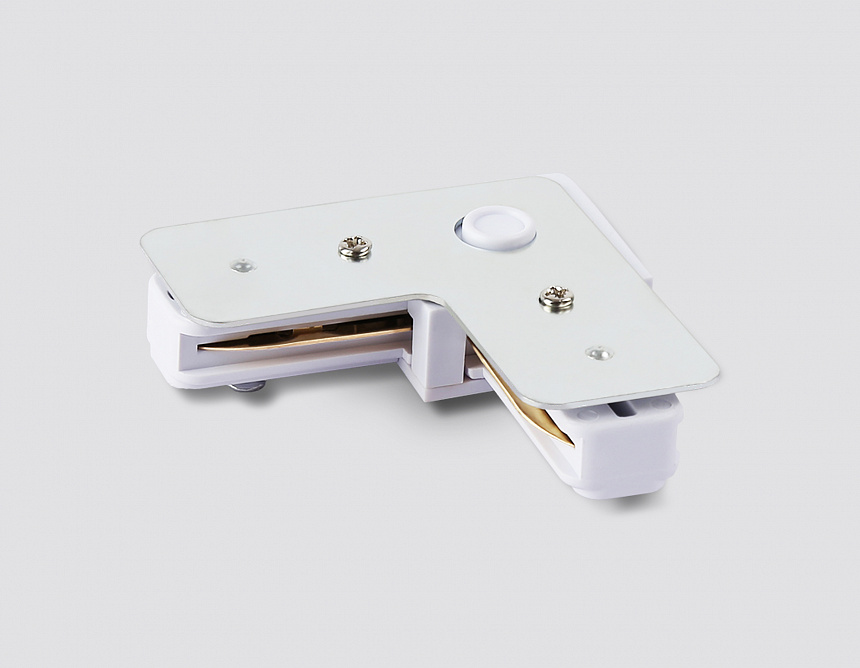 GL7163 WH белый коннектор угловой для однофазного шинопровода Standard 220V 70*70*20