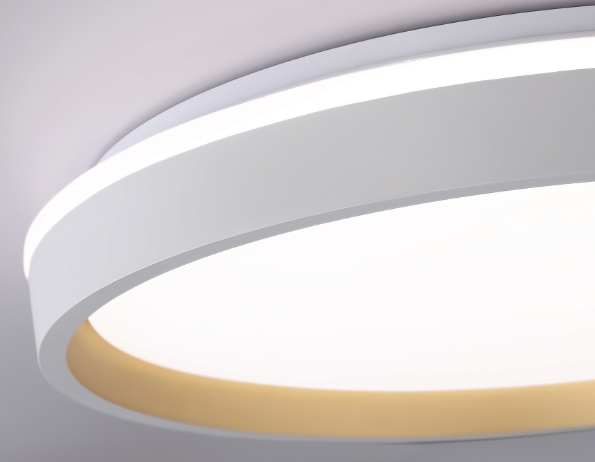 FZ607 WH/GD белый/золото IP20 66W 3000K-6500K+RGB D490*85 (ПДУ ИК)