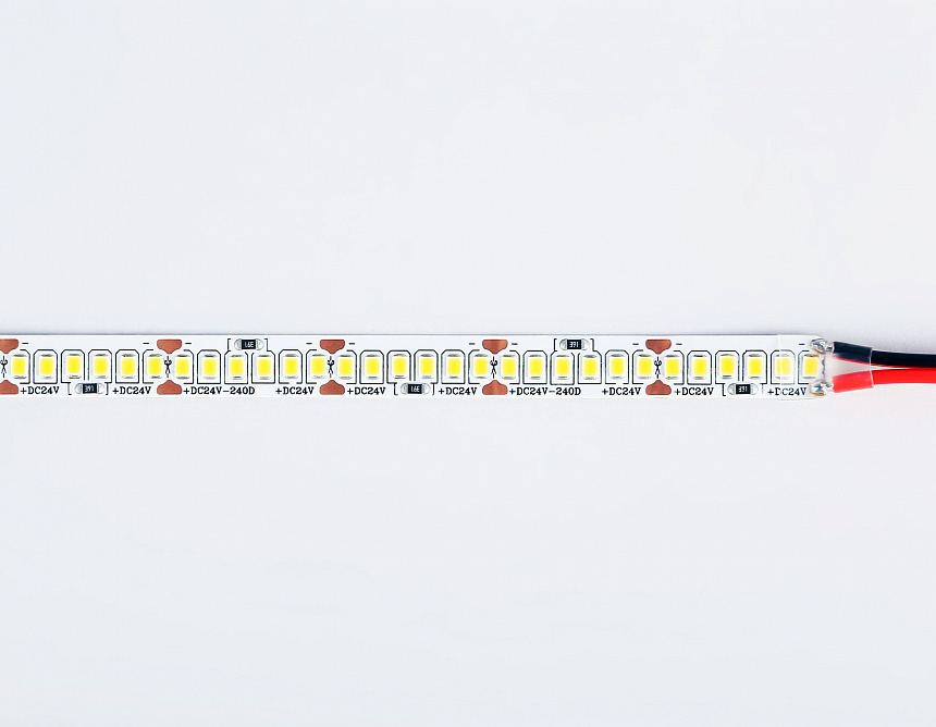 GS3303 2835 240Led/ 18W m/ 24V IP20 6500K/ 5000*10*1.2mm (2 конт.) GS3303 2835 240Led/ 18W m/ 24V IP20 6500K/ 5000*10*1.2mm (2 конт.)