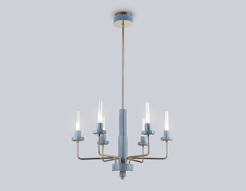 LH53124/6 GD/WH/GB золото/белый/серо-синий 10W 3000K D660*1120