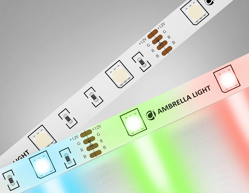 GS2201 5050 30Led/ 7.2W m/ 12V IP20 RGB /5000*10*1.87mm (4 конт.) GS2201 5050 30Led/ 7.2W m/ 12V IP20 RGB /5000*10*1.87mm (4 конт.)