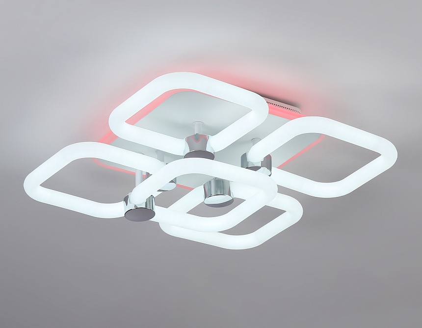 FA3861/4+1 WH белый 70W 3000K-6400K+RGB 400*400*115 (ПДУ РАДИО 2.4G)