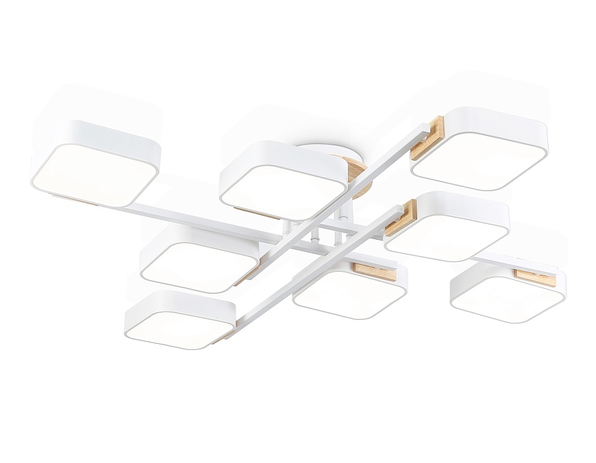 FL4888/8 WH/WD белый/дерево 144W 3000-6000K  960*960*160 (без ПДУ)