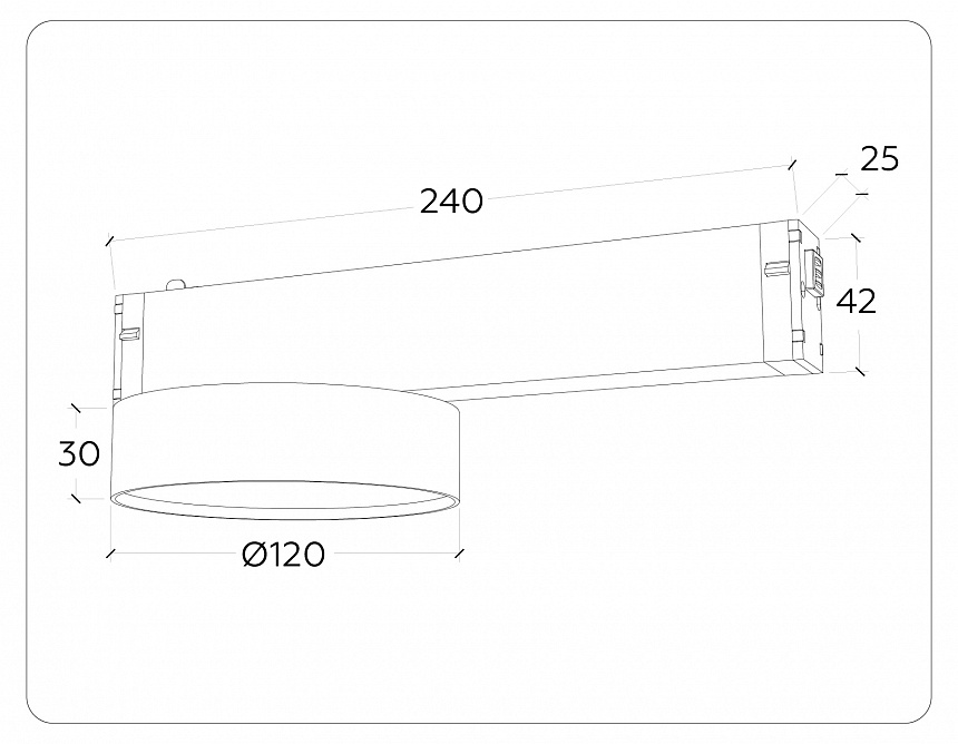 GL1381 BK черный IP20 15W 3000K-6400K 220V 120° D115/232*115*77 (Без ПДУ)