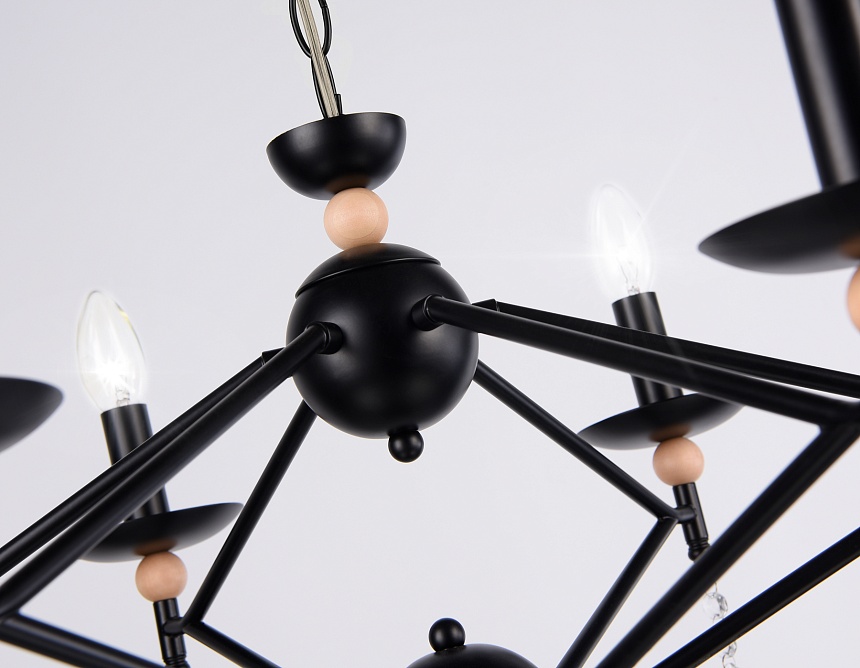 TR9597/6 BK черный E14/6 max 40W D660*880