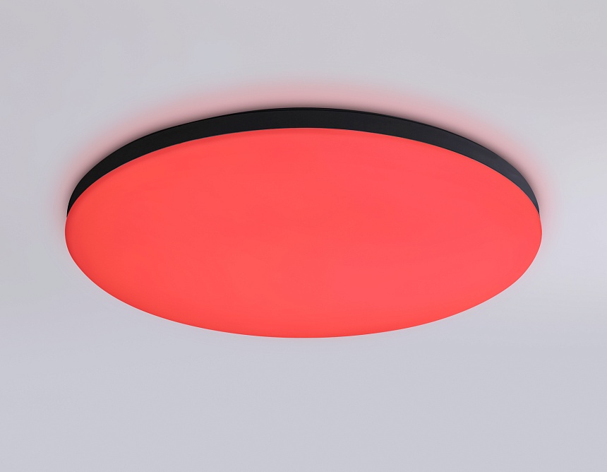 FZ2004 BK черный IP54 20W 3000K-6500K+RGB Wi-Fi Алиса/Tuya/Smart Home/Alexa D300*55 (ПДУ ИК)