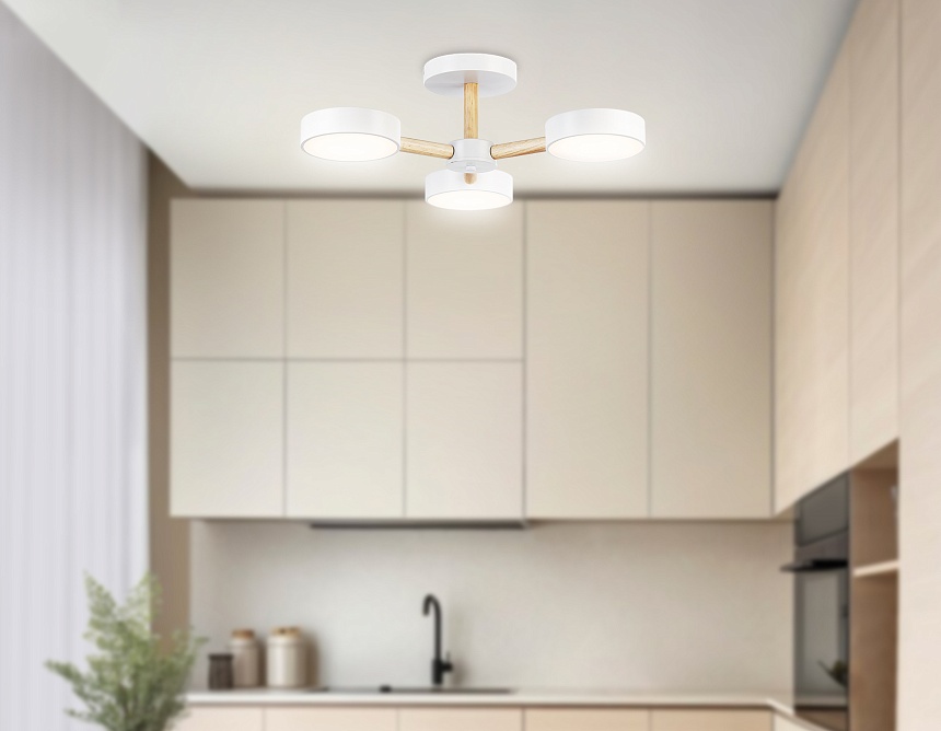 FL4821/3 WH белый 3000K-6400K 40W D580*160 (ПДУ ИК)