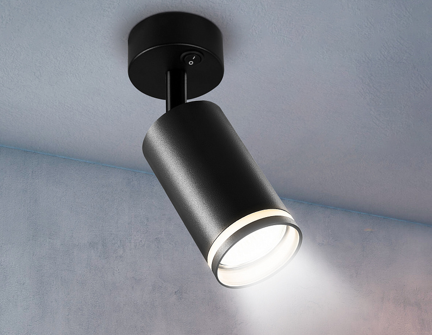TA121 BK черный GU10 max 12W D70*164*D55 TA121 BK черный GU10 max 12W D70*164*D55