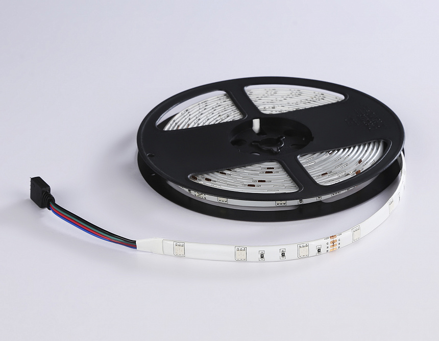 GS2501 5050 30Led/ 7.2W m/ 12V IP65 RGB/ 5000*10*2.87mm (4 конт.) комплект GS2501 5050 30Led/ 7.2W m/ 12V IP65 RGB/ 5000*10*2.87mm (4 конт.) комплект