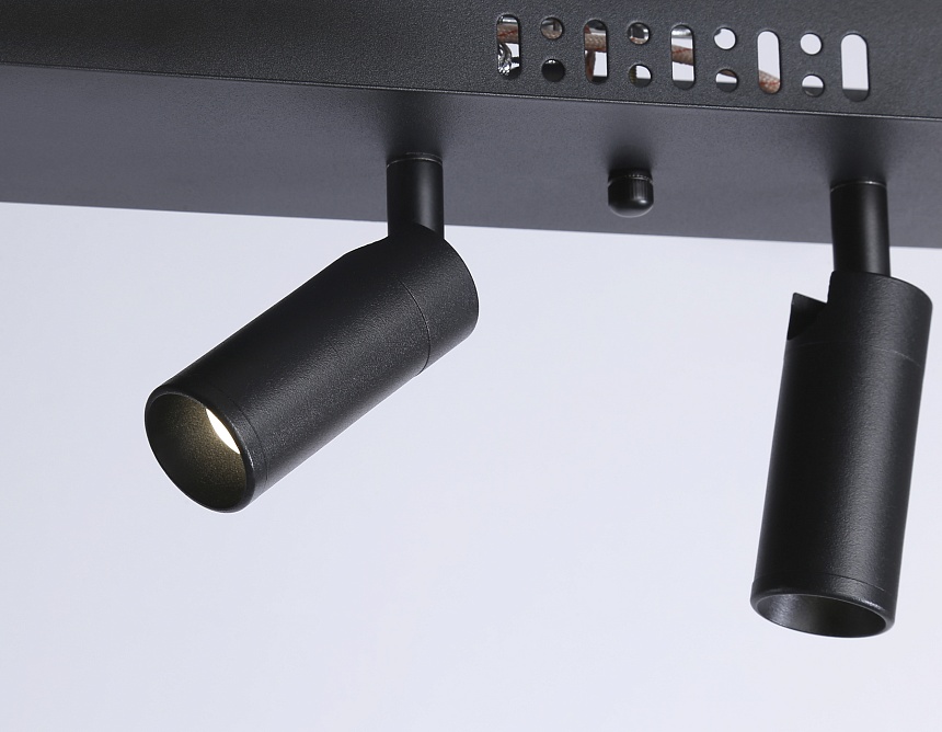 FL5278/3+2 BK черный 59W 3000K/4200K/6400K+4200K 800*20*1200 (ПДУ ИК)