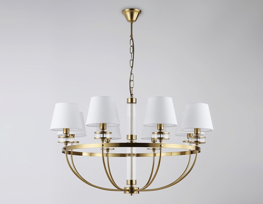 LH71253/8 BS/WH латунь/белый E14/8 max 40W D870*990 LH71253/8 BS/WH латунь/белый E14/8 max 40W D870*990