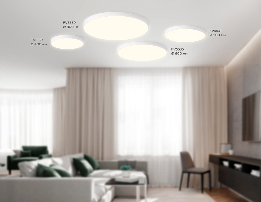 FV5531 WH белый LED 60W 3000K D500*58 (Без ПДУ)