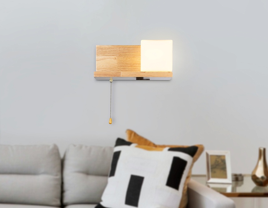 TR83123 LW/FR светлое дерево/белый матовый E27 max 40W 300*140*140