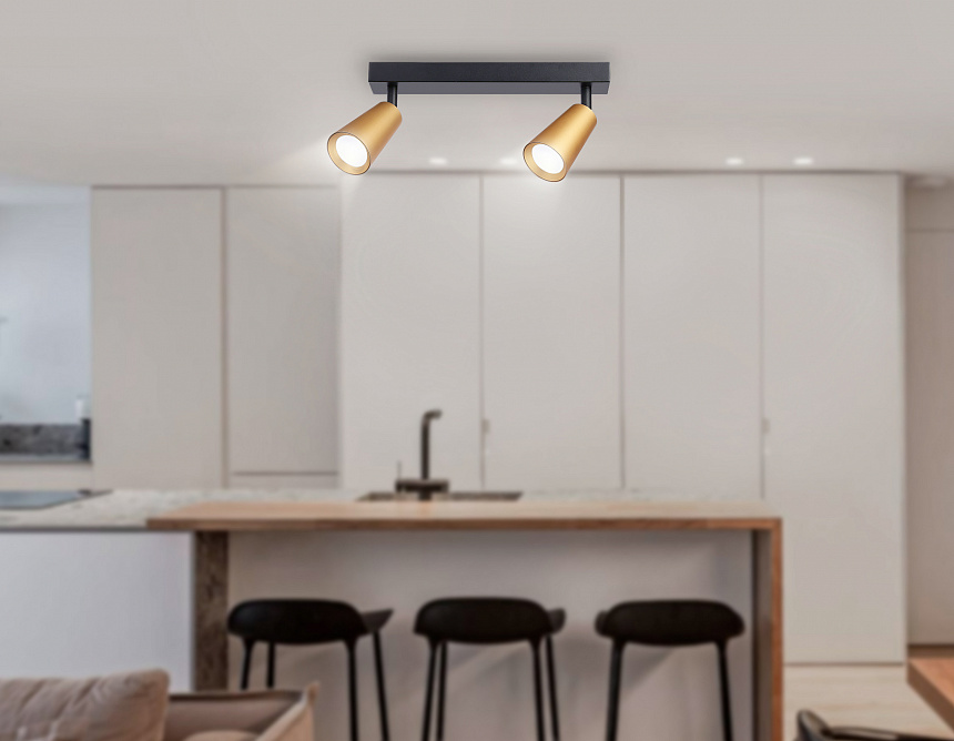 TA13146/2 BK/GD черный/золото GU10/2 max 12W 295*60*130