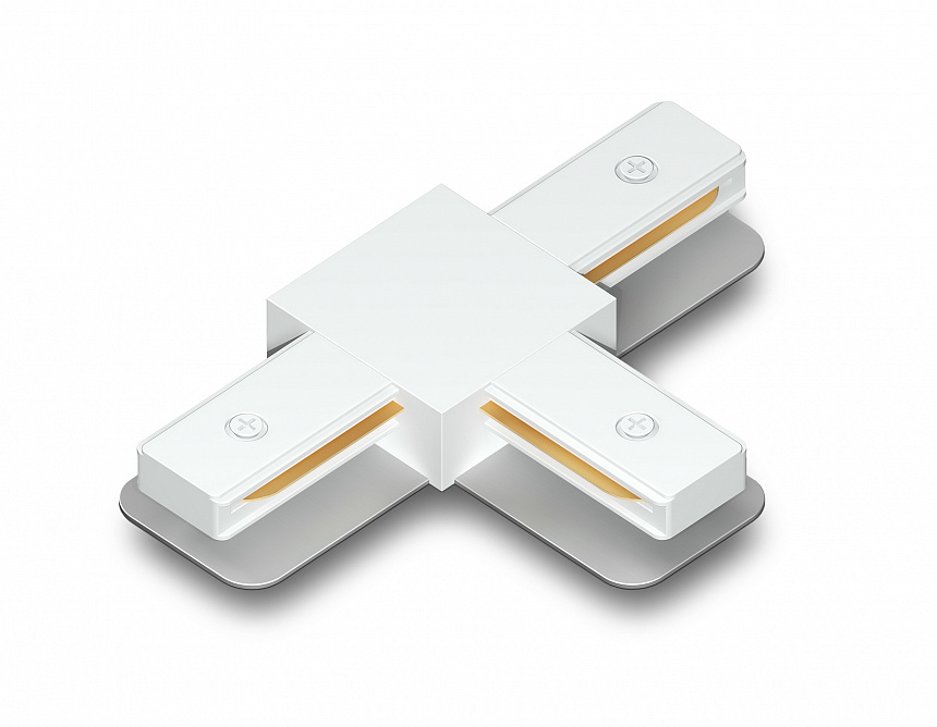 GL7167 WH белый коннектор Т-образный для однофазного шинопровода Standard 220V 105*70*20