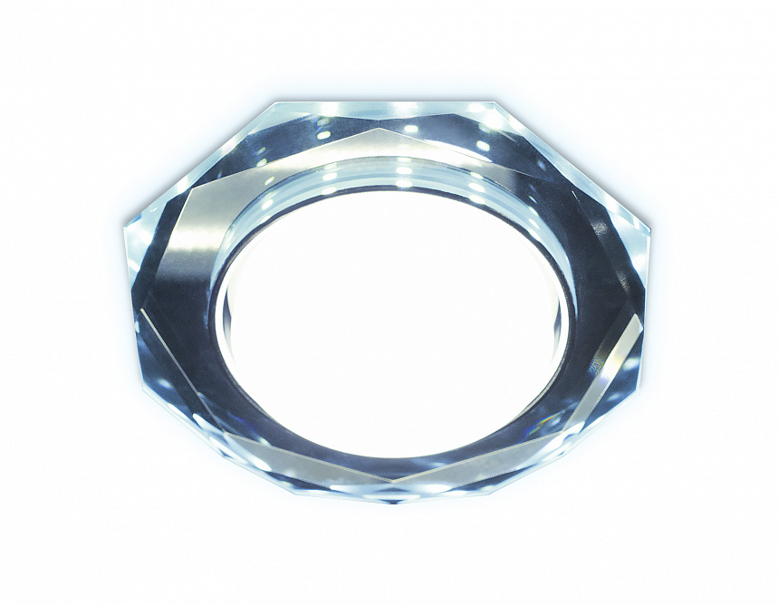 G216 CL/CH/CLD хром/прозрачный GX53+3W (LED COLD)